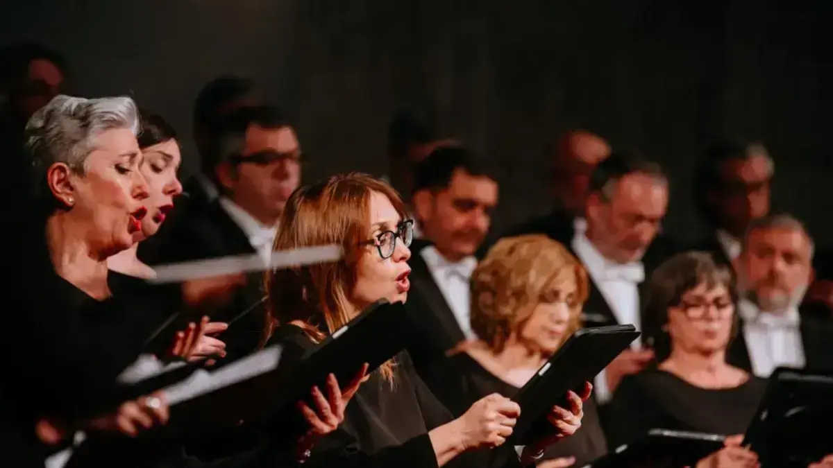 Cor de la Generalitat oferint un concert al Festival Internacional de Música Vila de Santanyí