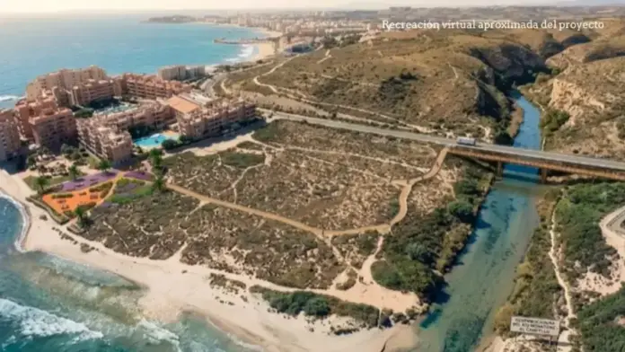 Cartell o documentació sobre el projecte del Monnegre en informació pública