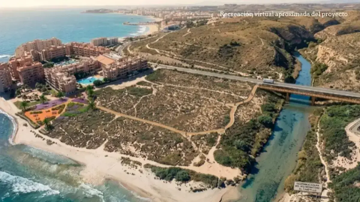 Cartell o documentació sobre el projecte del Monnegre en informació pública