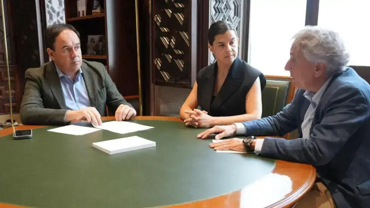 Pérez Llorca durant una intervenció vinculada al Centre del Mediterrani d’Intel·ligència Climàtica