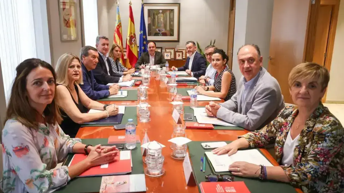 Pérez Llorca presidint el ple del Consell a Alacant