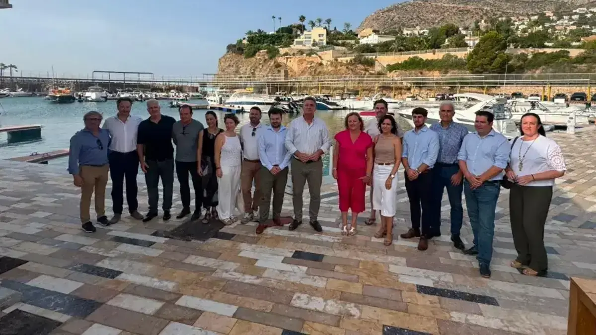 Vista de la Marina PortBlanc de Calp durant una reforma impulsada per la Generalitat