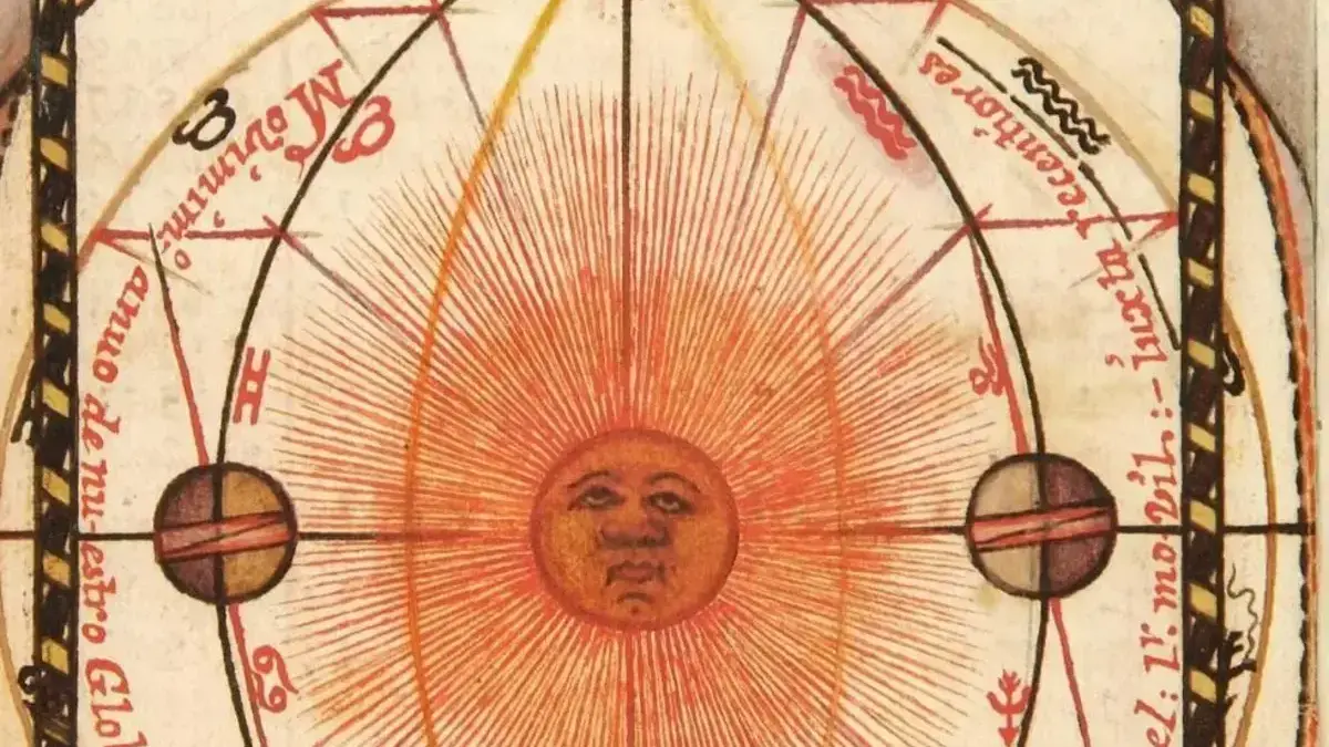 Guia de recursos «Astrologia-Astronomia» de la Biblioteca Valenciana, vinculada a un eclipsi solar total.