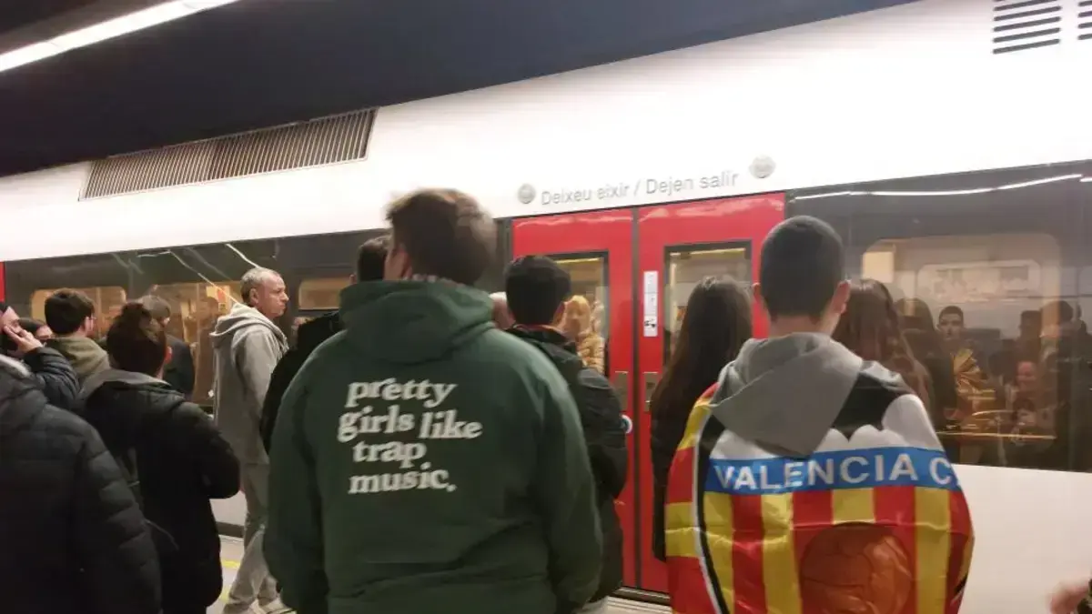 Vista de l’estació d’Aragó de Metrovalencia