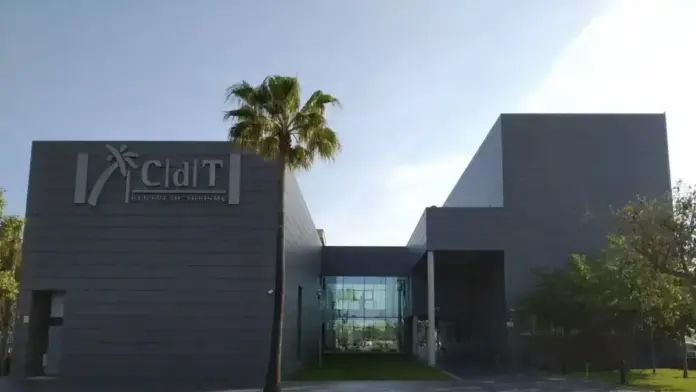 Vista de les instal·lacions del CdT de Castelló cedides com a centre logístic durant l’eclipsi solar.