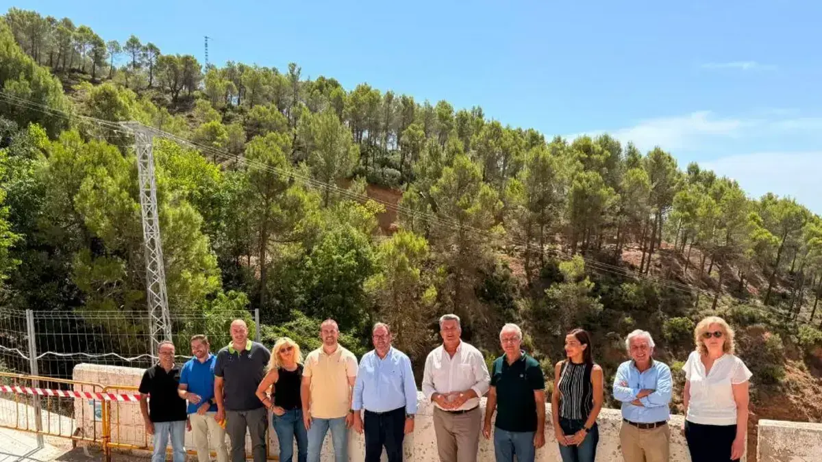Entorn forestal del Santuari de Nuestra Señora del Remedio de Utiel en procés de recuperació tras la dana.