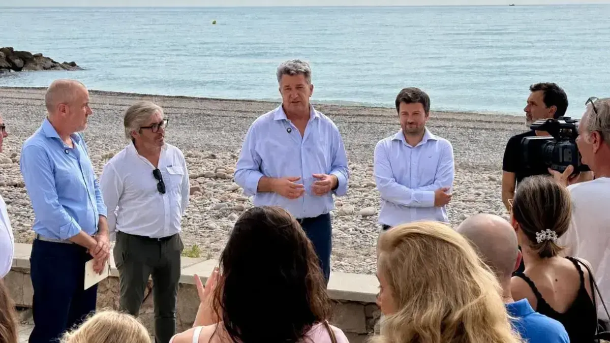 Façana o comunicat de la Generalitat sobre la regeneració de la costa Castelló-Sagunt.
