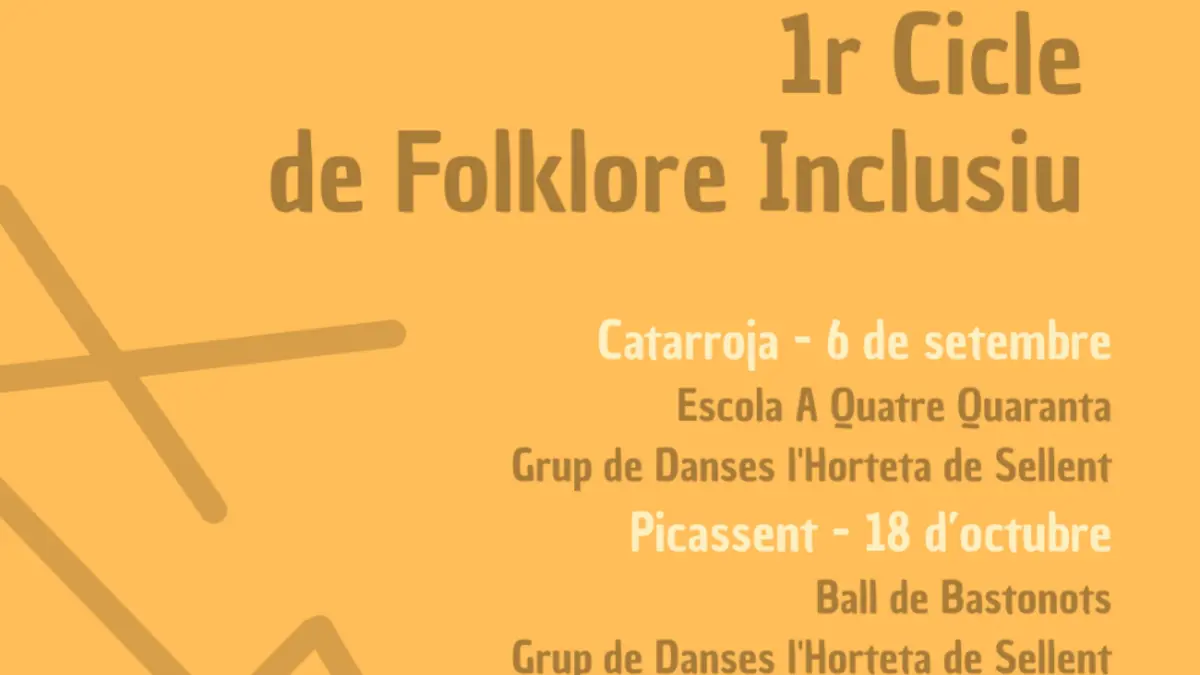 Persones en un acte del I Cicle de Folklore Inclusiu organitzat per l’Institut Valencià de Cultura.