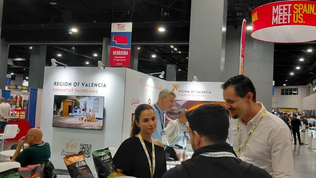 Stand de promoció del sector agroalimentari de la Comunitat Valenciana a la fira Americas Food & Beverage de Miami