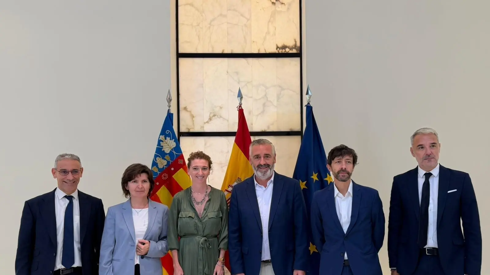 Edifici de la Generalitat en una imatge institucional relacionada amb fons FEDER 2021-27
