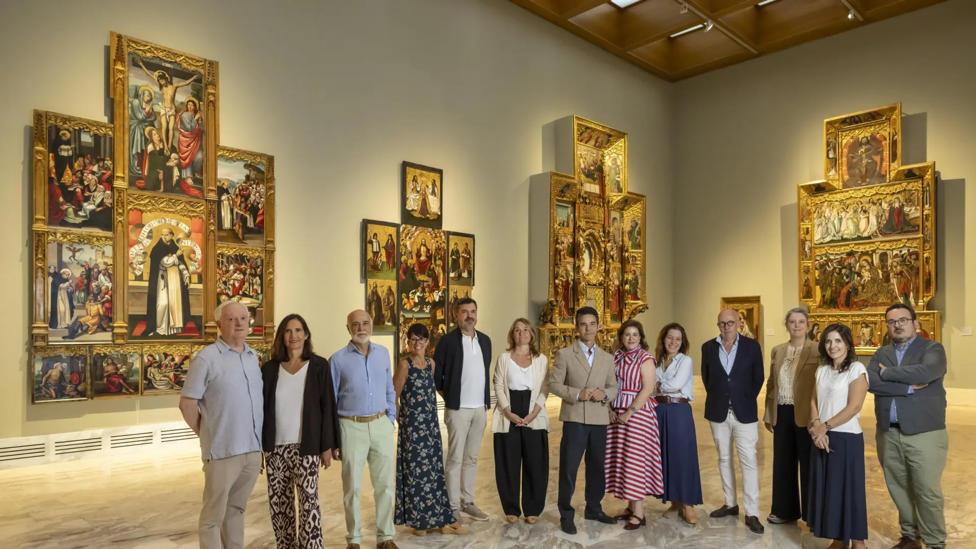 Entrada del Museo de Bellas Artes de València, con referencia al seminario SAM para investigar sus fondos.