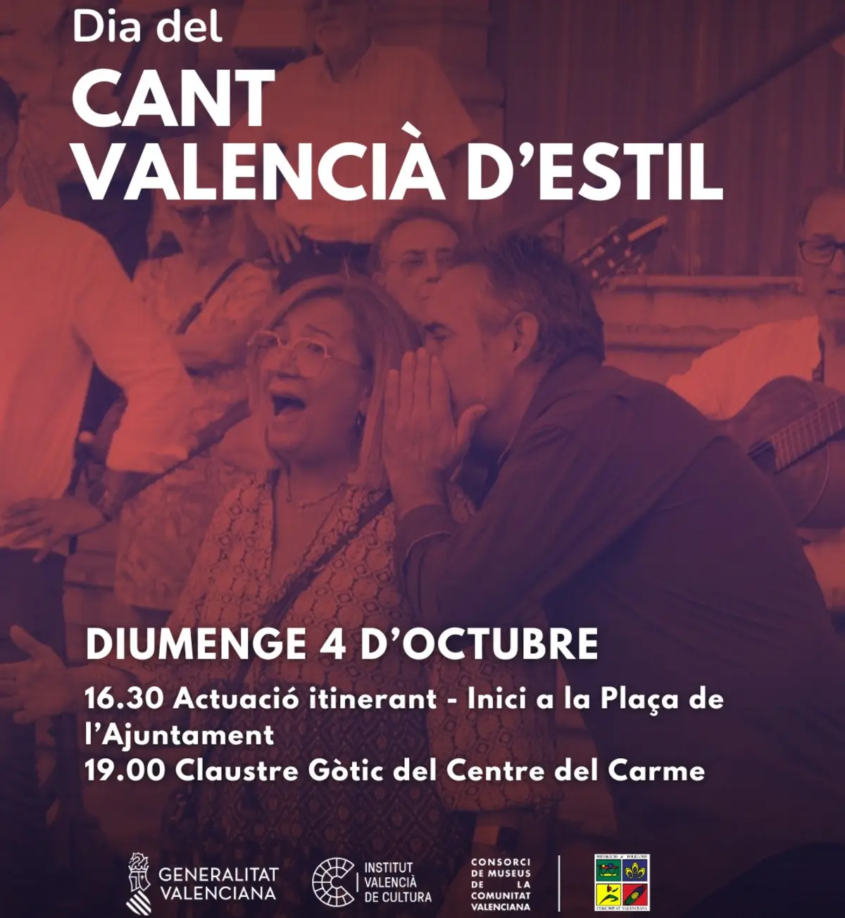 Assistents en un acte del Dia del Cant Valencià d’Estil del Institut Valencià de Cultura.