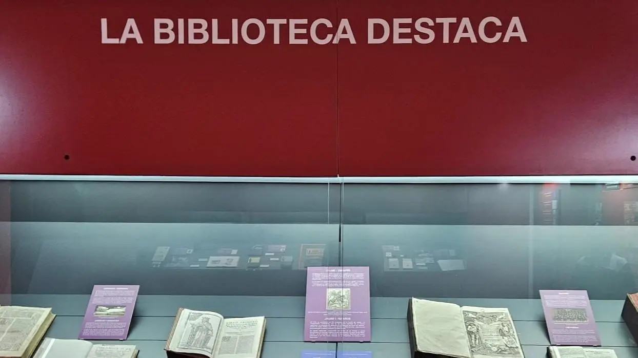 Mosaic o plafó d’exposició sobre Jaume I a la Biblioteca Valenciana