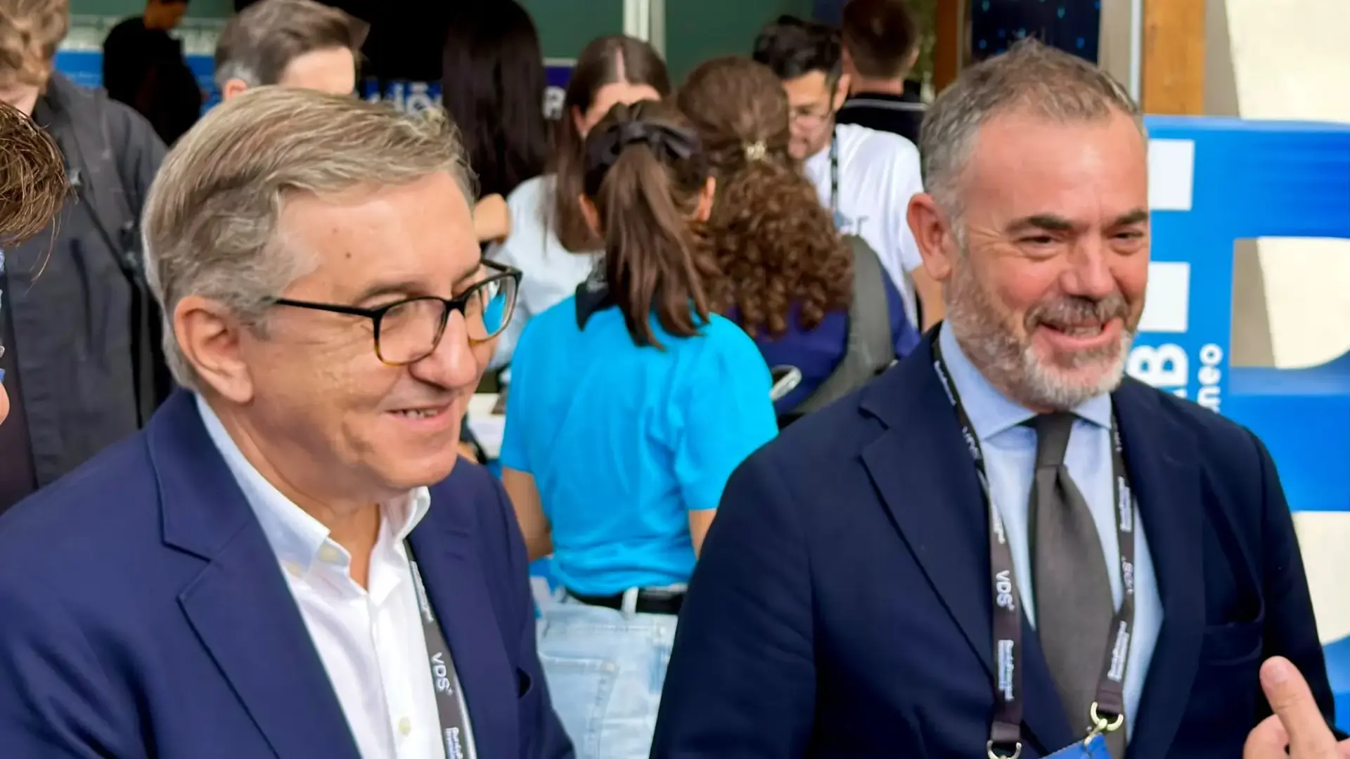 José Díez y José Antonio Rovira en el Valencia Digital Summit.