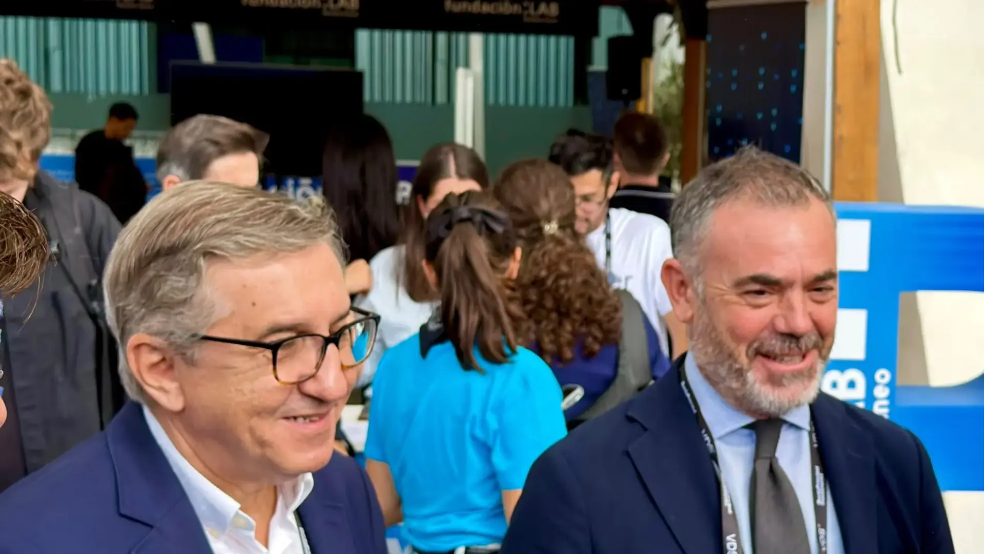 José Díez y José Antonio Rovira durante una visita a Valencia Digital Summit.